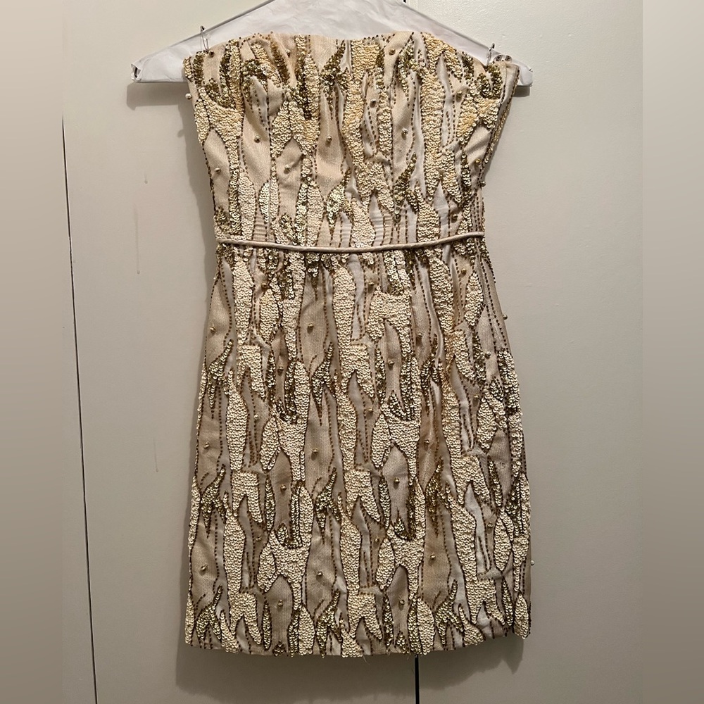 Embellished Sherri Hill Mini Dress